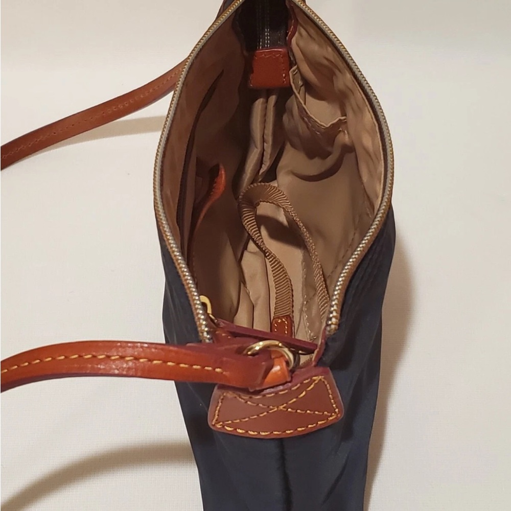 Dooney & Bourke Nylon Black and Brown Crossbody Bag - Picture 4 of 5